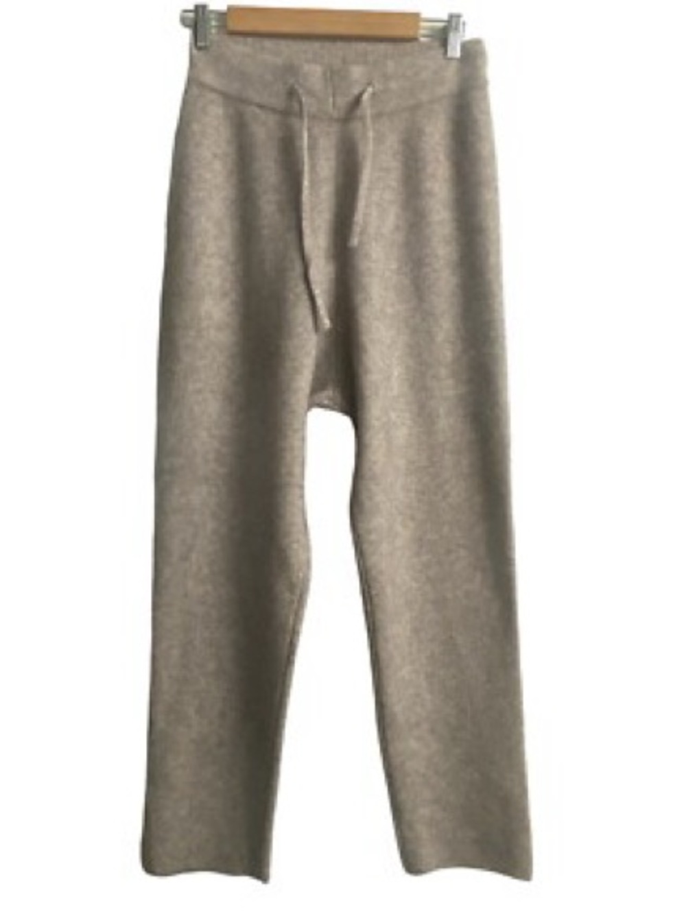 WORLD MARKET Knit Soft Sweater Pants Womens  L/ Xl
Drawstring Straight Beige